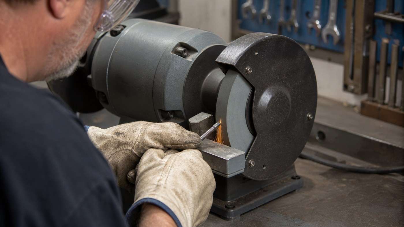 Benchtop grinding wheel