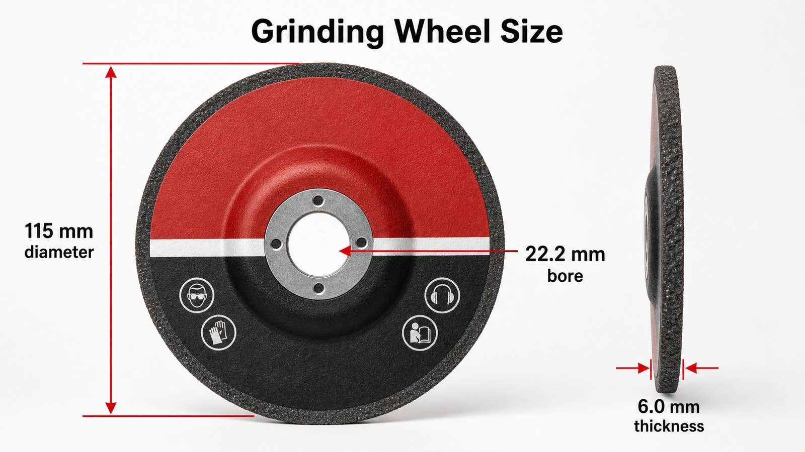 grinding wheel size