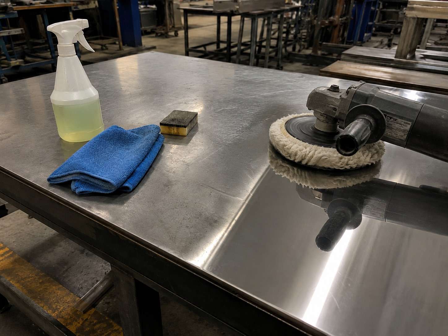 polish stainless steel