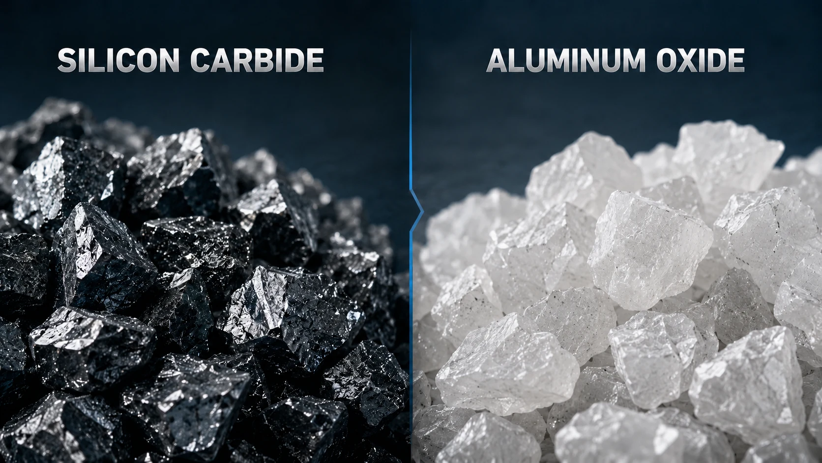 silicon carbide and aluminium oxide abrasives